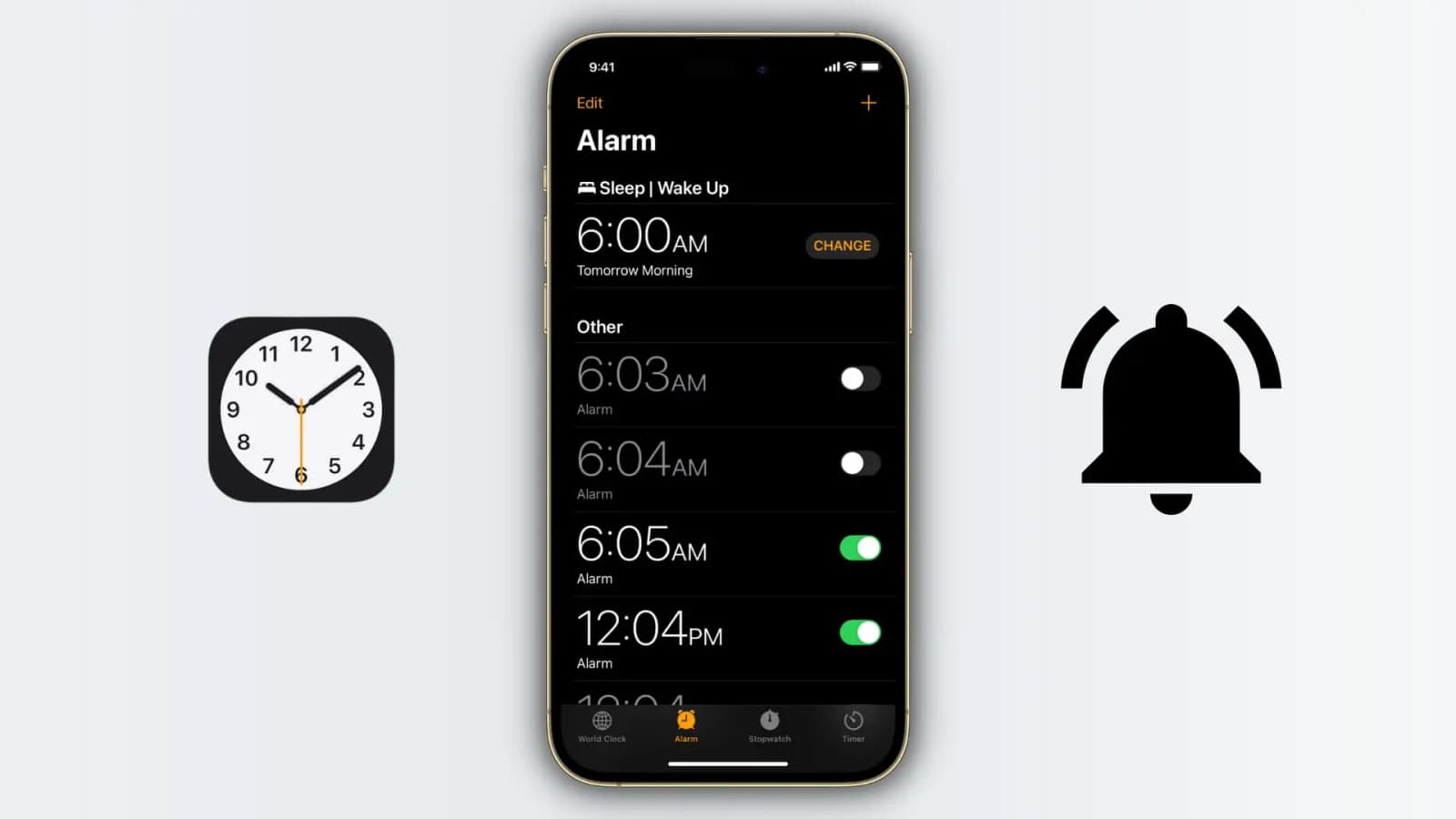 iPhone alarm