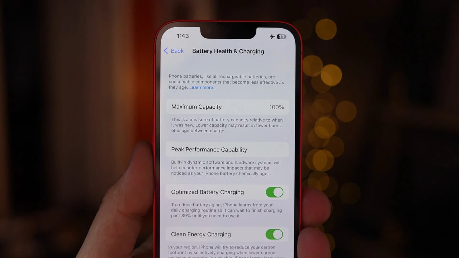 iPhone’s Battery Health