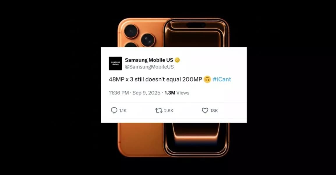 Samsung Throws Serious Shade At Iphone 17