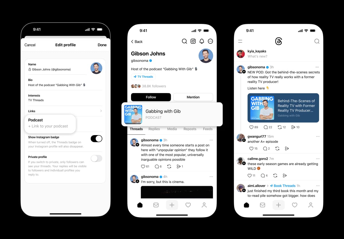 Threads Targets Podcasters