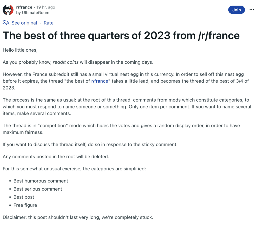 Reddit can now translate posts