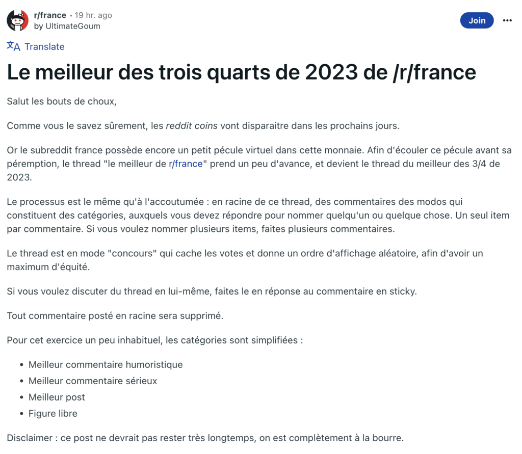 Reddit can now translate posts