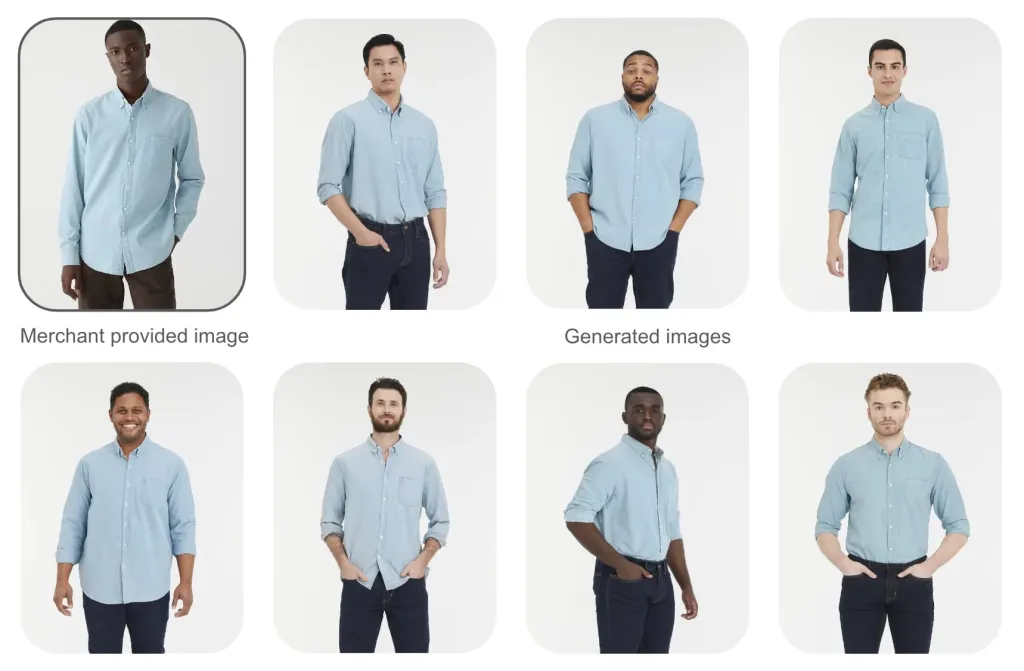 Google SGE به کمک هوش مصنوعی خود لباس مناسب اندازه شما را پیشنهاد می دهد 6