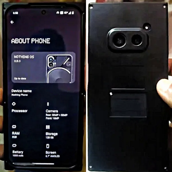 انتشار تصویری از نمونه اولیه گوشی ناتینگ Phone (2a)