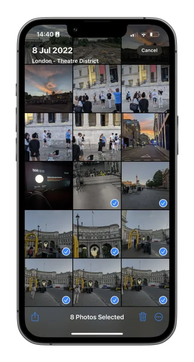 نحوه مخفی کردن عکس ها در آیفون با iOS 17