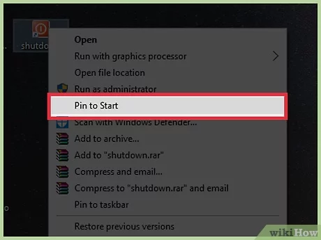 How to Create a Shutdown Icon in Windows 10 