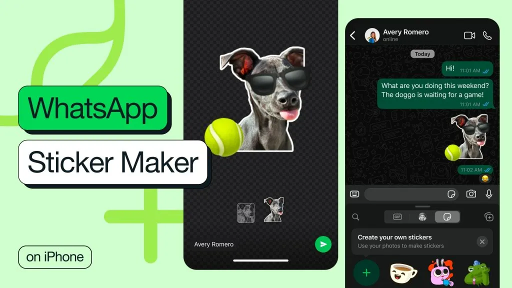 واتساپ Sticker Maker برای کاربران iOS شروع به کار کرد