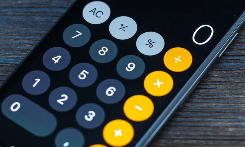 Calculator on iPhone