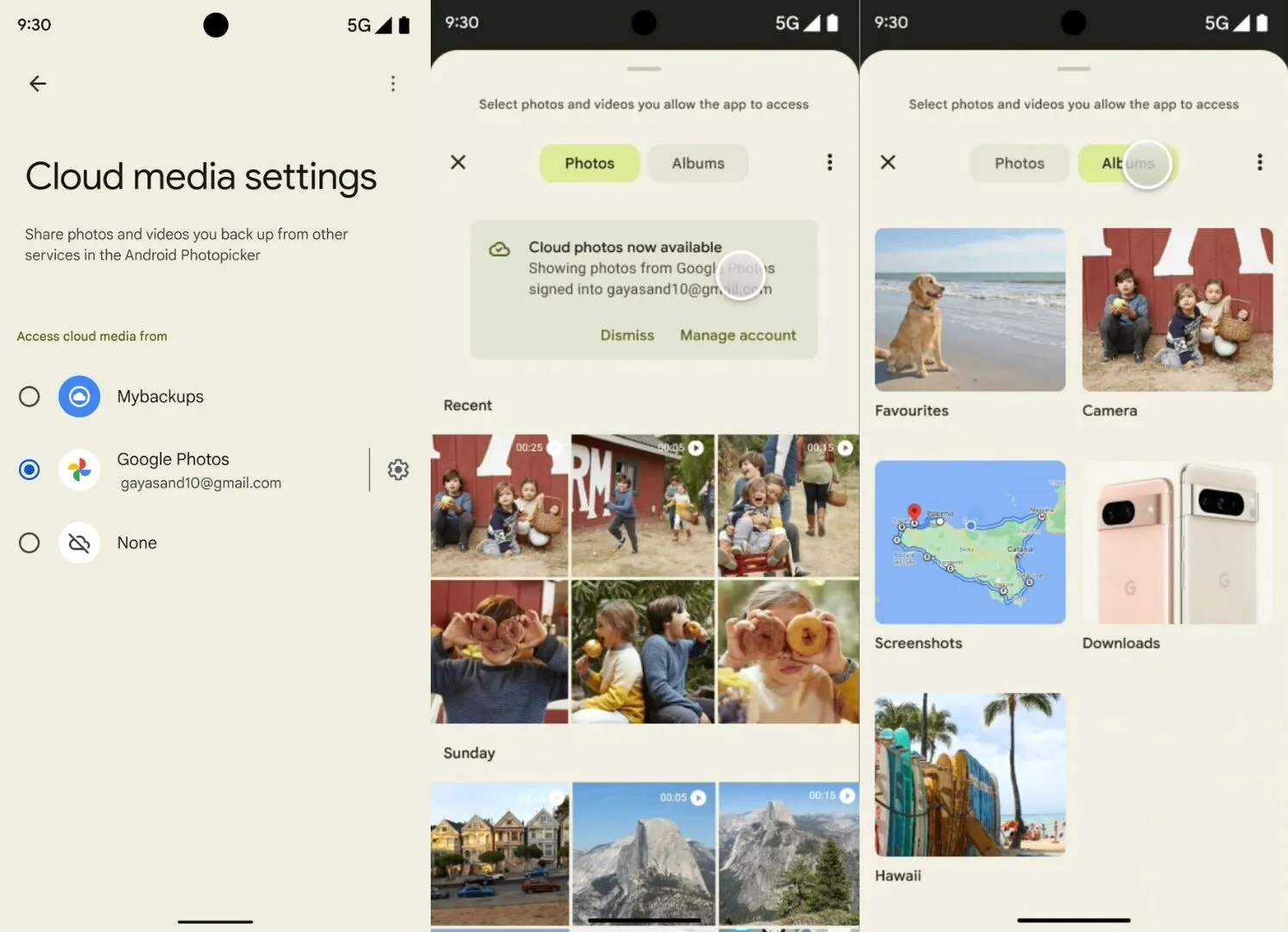 انتخابگر عکس جدید اندروید اکنون با Google Photos بهتر کار می کند