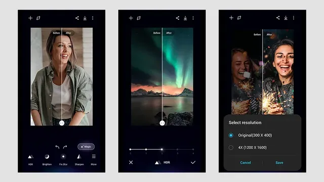 سامسونگ یک ویژگی ارتقاء مقیاس تصویر را به برنامه گالری خود اضافه می کند