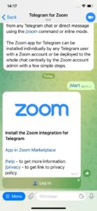Telegram for Zoom