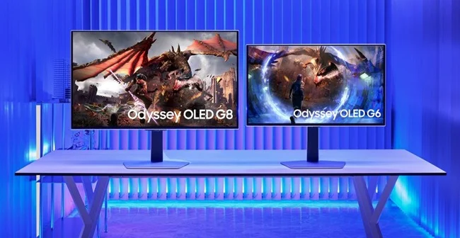 نمایشگر هوشمند سامسونگ Odyssey OLED G8 معرفی شد