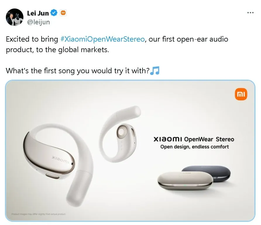 هدفون دور گوش شیائومی OpenWear Stereo به بازار جهانی می رسد