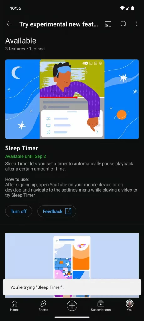 youtube-premium-sleep-timer-videos