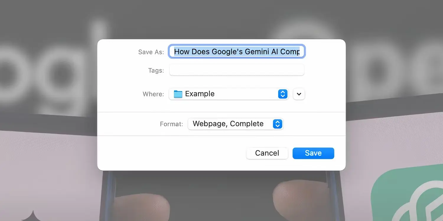 Download a Web Page in Chrome