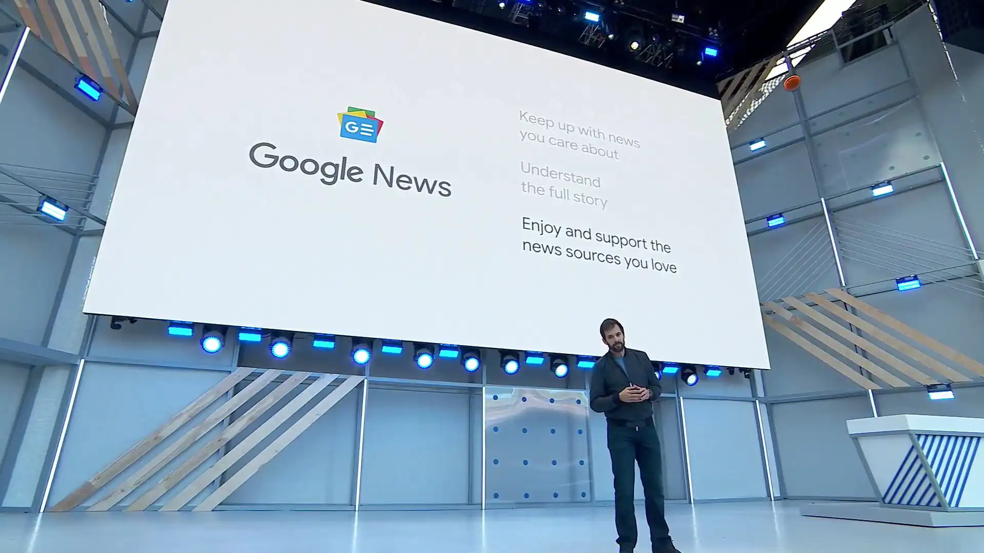 google news interface