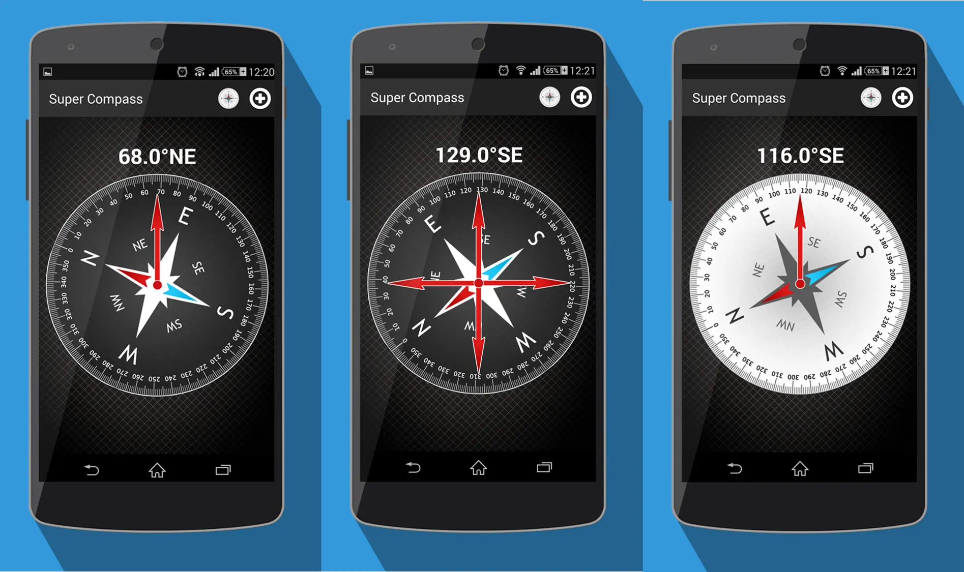 اپلیکیشن قطب‌نما برای اندروید از ADMAVA