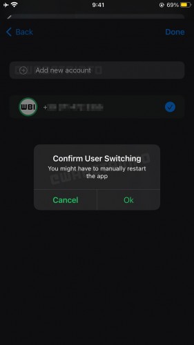 واتساپ آیفون به زودی از دو حساب کاربری همزمان پشتیبانی خواهد کرد