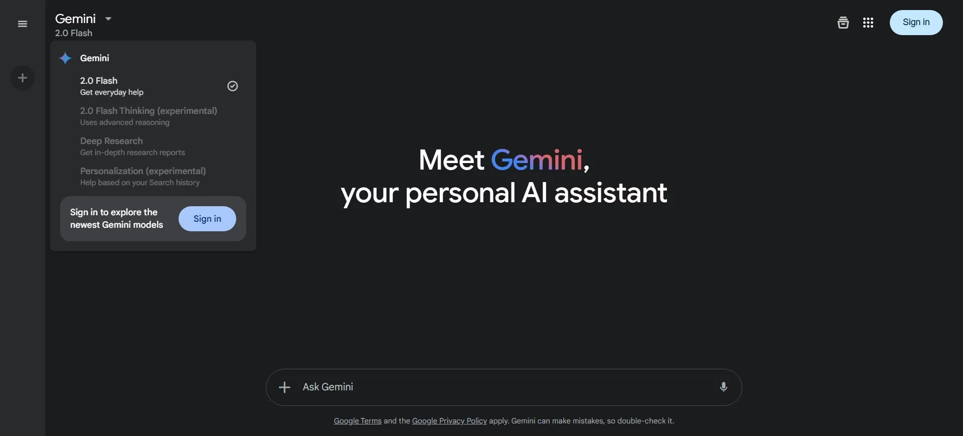 اکنون همه می‌توانند بدون ورود به سیستم از گوگل Gemini استفاده کنند