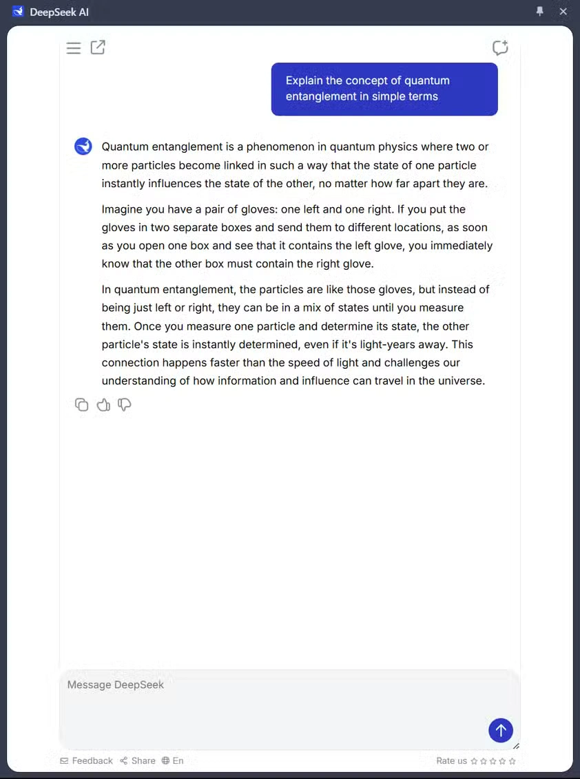 افزونه DeepSeek AI از deepseekai.works