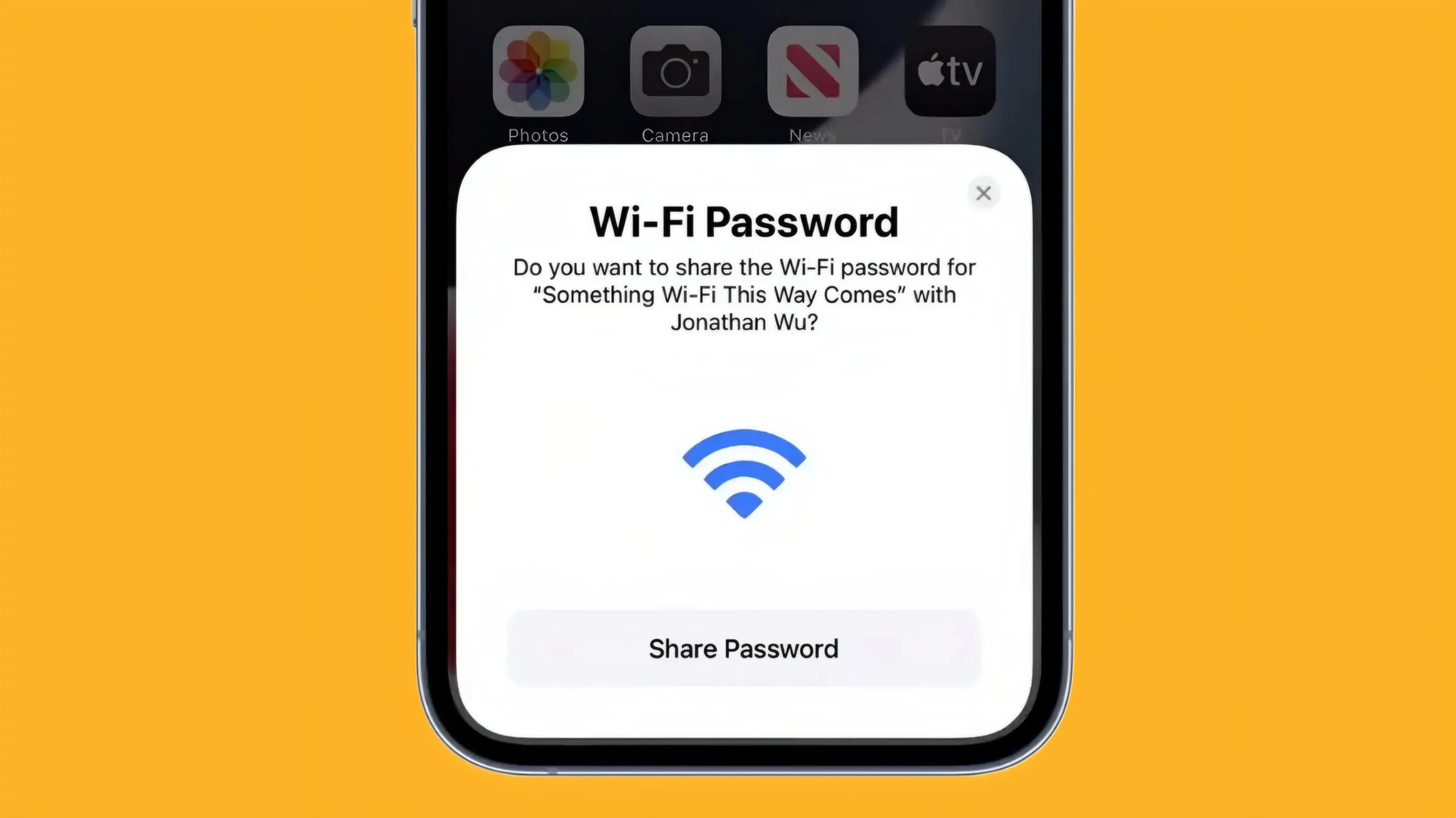Share Your Wi Fi Password 3