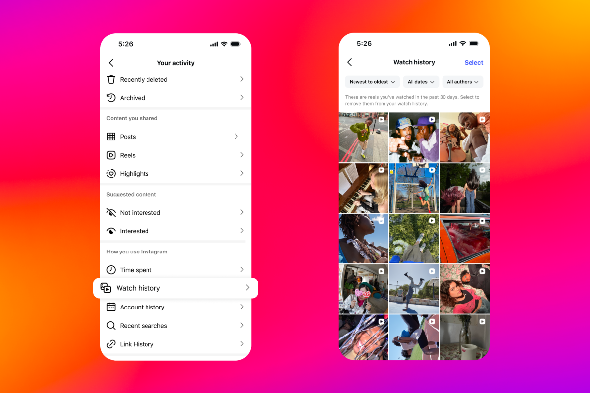 Instagrams Latest Feature Lets You Go Back To See Your Watched Reels