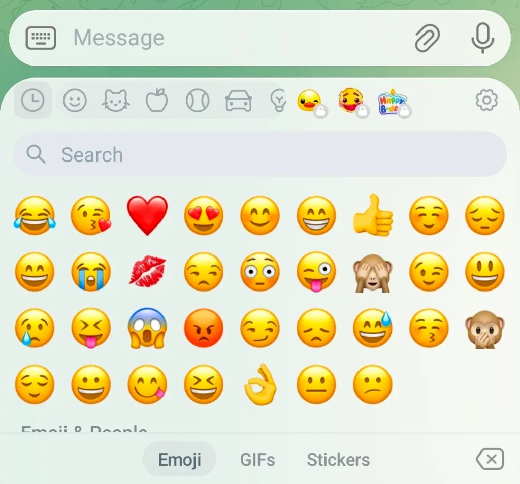 Liquid Glass در تلگرام اندروید