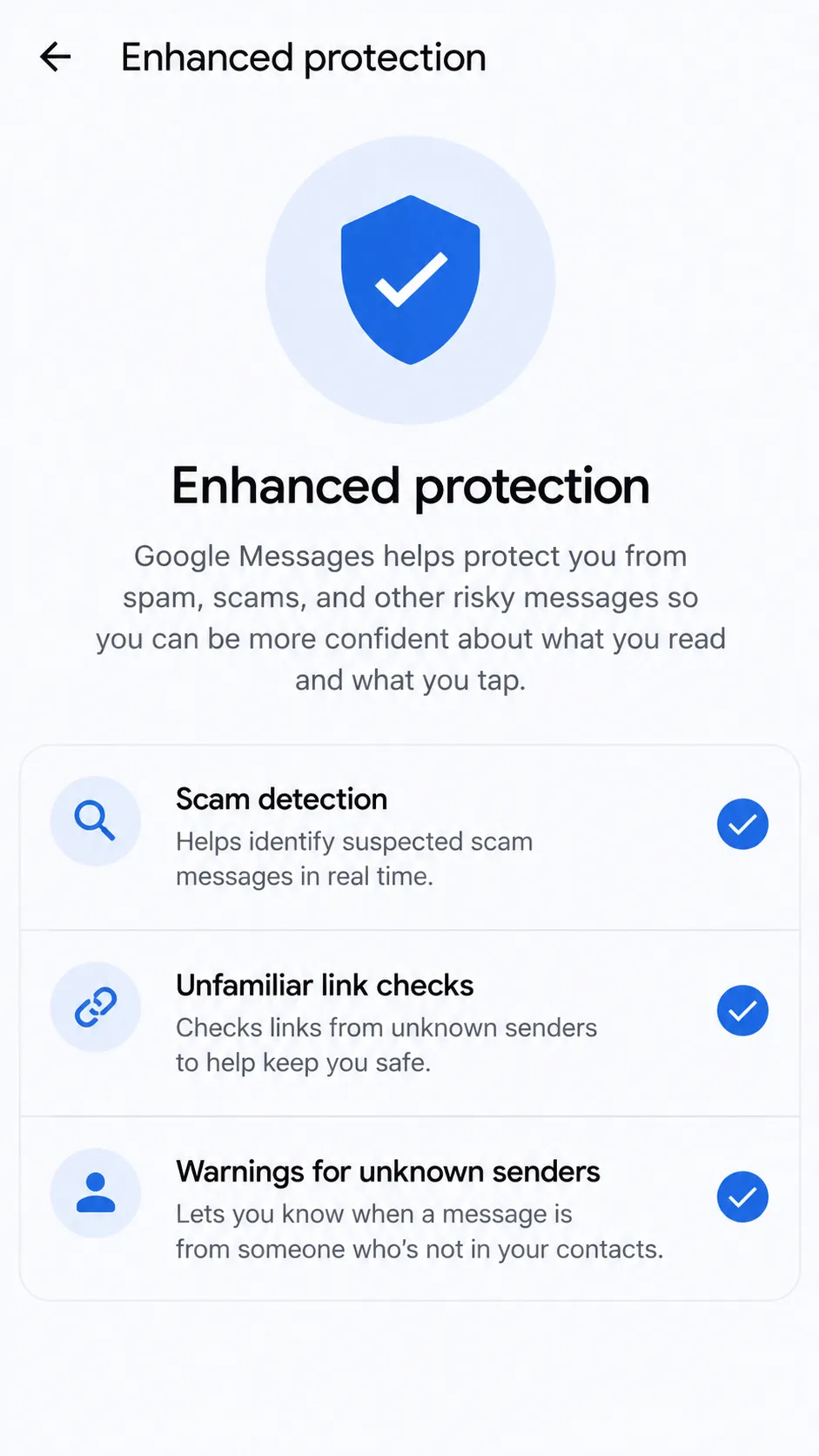 03 Google Messages Enhanced Protection Features